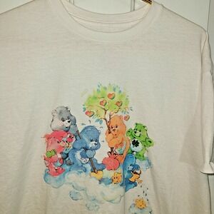 Care Bears White Graphic Print Crew Neck Short Sleeve Tagless T-Shirt OS